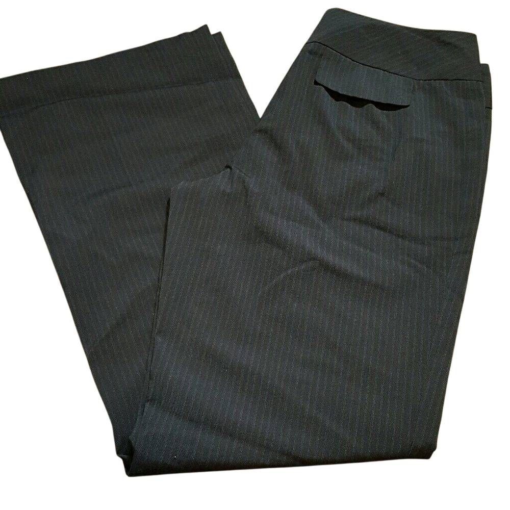 Worthington Pinstriped black slacks 8
